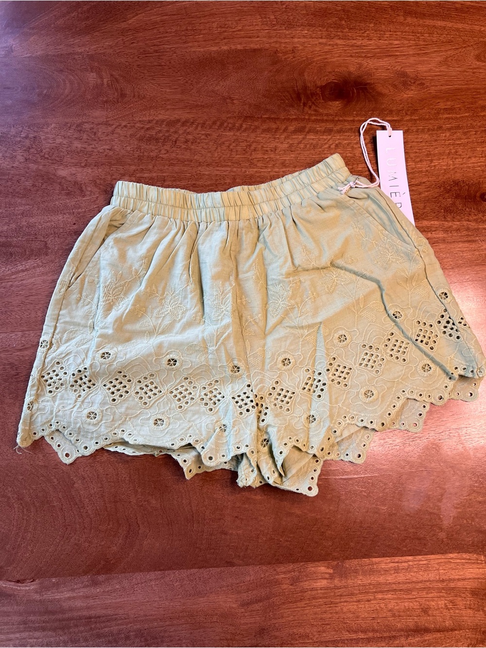 Lumiere Boutique eyelet shorts